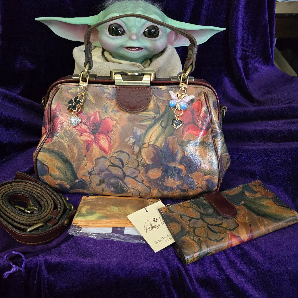 Patricia Nash Sienna Sunset Italian Leather Gracchi Satchel & Wallet - Sale